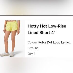lululemon athletica Yellow Shorts